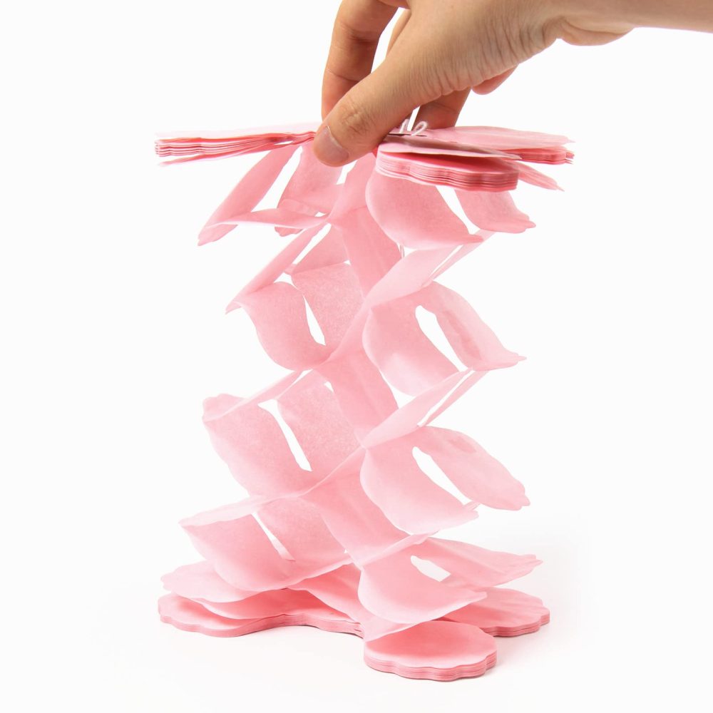 Blue-Pink Gold Party-Decorations Streamers Garland - 12pcs Gender Reveal Ideas 4-Leaf Clover Paper Streamer Wedding Birthday Bachelorette Engagement Baby Shower Supplies Banners Lasting Surprise - Image 7