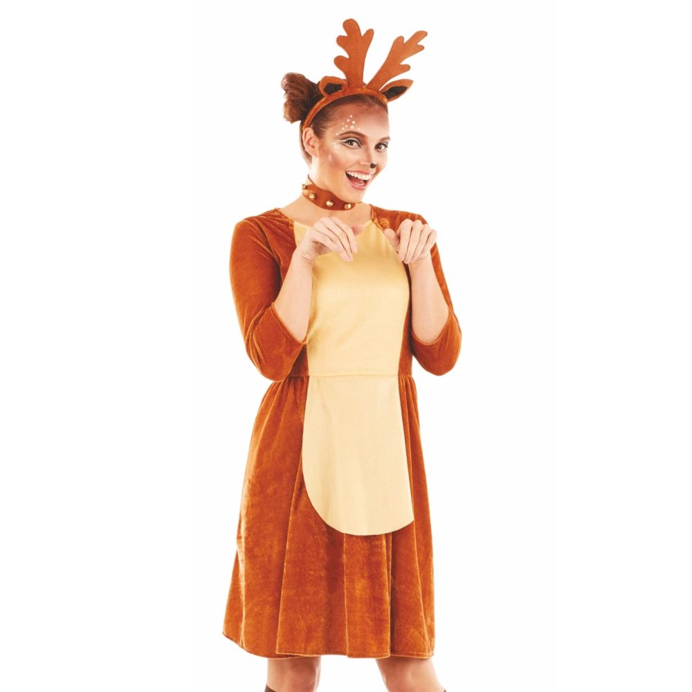 Fun Shack Reindeer Costume Adult, Christmas Fancy Dress Adults, Reindeer Fancy Dress, Reindeer Outfit Adult Christmas Costume Medium - Image 4