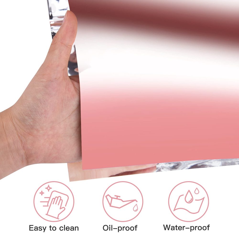 ELECLAND Rose Gold Table Cover, Metallic Rose Gold Plastic Tablecloth 137 x 274 cm Rectangle Pink Foil Table Covers for Wedding, Baby Shower, Birthday Party Decoration - Image 6