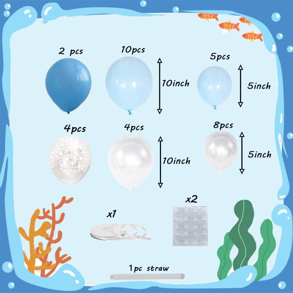 Under The Sea Balloons,Ocean Sea Animal Balloons,1st Birthday Balloons,Seahorse Lobster Dolphin Balloons for Under the Sea Birthday Party Decoration - Image 6