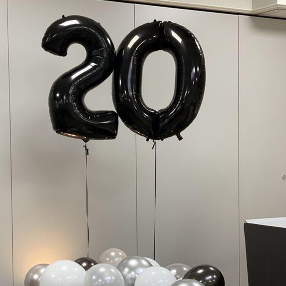 40 Inch Black 21 Number Balloons,Black 2 & 1 Mylar Foil Large Balloons,21 Big Digit Number Balloon for Boys Men 12th 21th Birthday Anniversary Party Supplies - Image 5