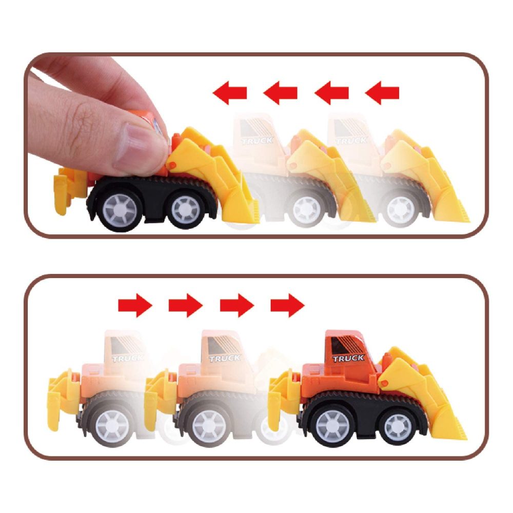 12 PCS Construction Toy Pull Back Digger Mini Vehicles Excavator Bulldozer Truck Toy For Kids Boy Girl Toddlers Party Favor Cake Decorations birthday gift - Image 5