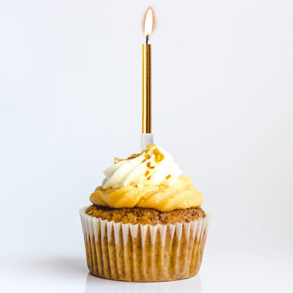 LUTER Metallic Candle Long Gold Candle Birthday Candles with Holder Cake Candles for Wedding Birthday Party Decoration (24 Pieces) - Image 4