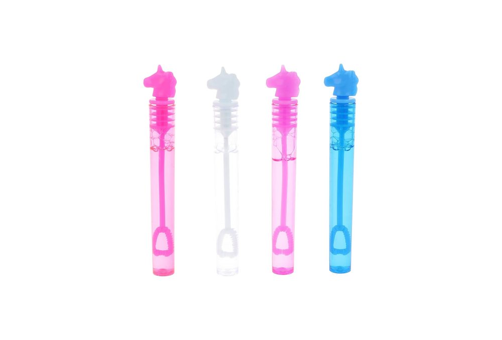 Henbrandt Unicorn Party Bubble Tubes with Wand (Pack of 12) Children's 4ml Party Bubbles Loot Bag Fillers Summer Games for Boys and Girls Kids Party Bags - Image 3