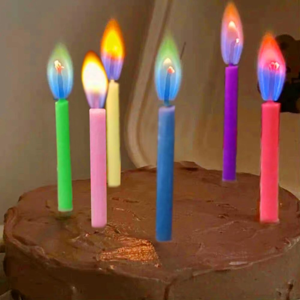 Kemladio Birthday Cake Candles Happy Birthday Candles Colorful Candles Holders Included (12, Medium) - Image 6