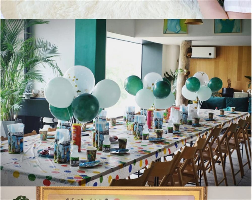 flyorigin Table Cover Tablecloth, Ideal for Birthday Parties, Carnival, Baby Showers, Theme Party, SPA party, Disposable, Rectangle, waterproof Plastic Table Cloth 137 * 274cm - Image 4