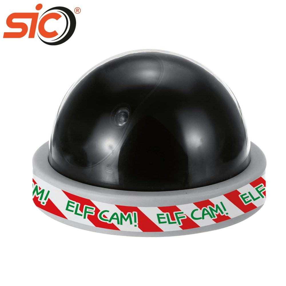 SIC ® Elf Christmas Dummy Surveillance Camera | CCTV Camera Christmas Decoration | With Built-in Flashing Red LED Light - Image 4