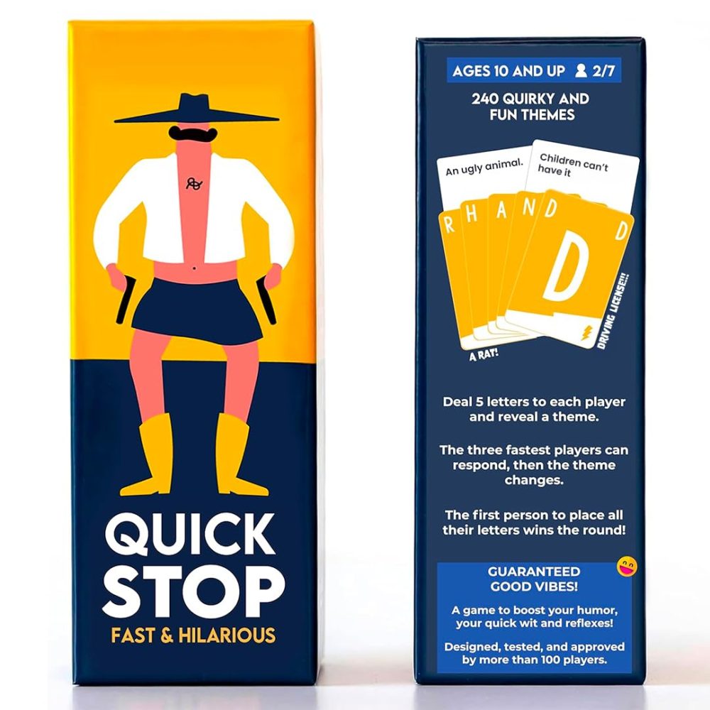QUICKSTOP | Card Game for Family and Friends | Fast and Hilarious | 2-7 players | Party Game for Adults and Kids 10+ | 30 minutes Playing Time - Image 6