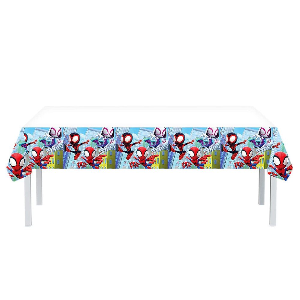 Spiderman Party Table Cloth for Boys Birthday,Spiderman Themed Table Decorations,130*220cm Rectangular Plastic Superhero Table Cover Tablecloth for Kids Birthday Baby Shower Party Supplies Decortions