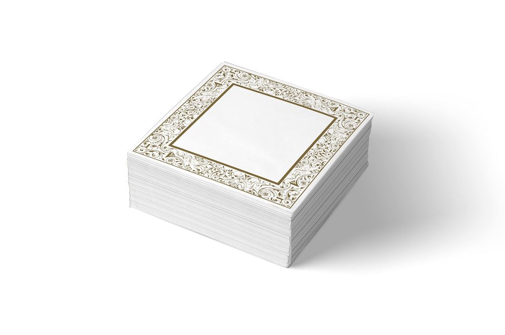 Shefa Paper Napkins - 3-Ply Disposable Napkins - Premium-Quality & Heavy-Duty Serviettes, 6.5" for Catering Wedding Birthday Parties - Image 2