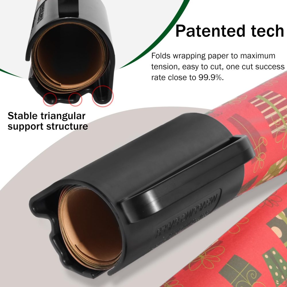 SEKESOER Wrapping Paper Cutter, Wrapping Paper Cutter for Rolls, Wrap Slice for Rolls, Wrapping Paper Cutter, Wrapping Paper Dispenser, Wrapping Paper Cutter - Image 6