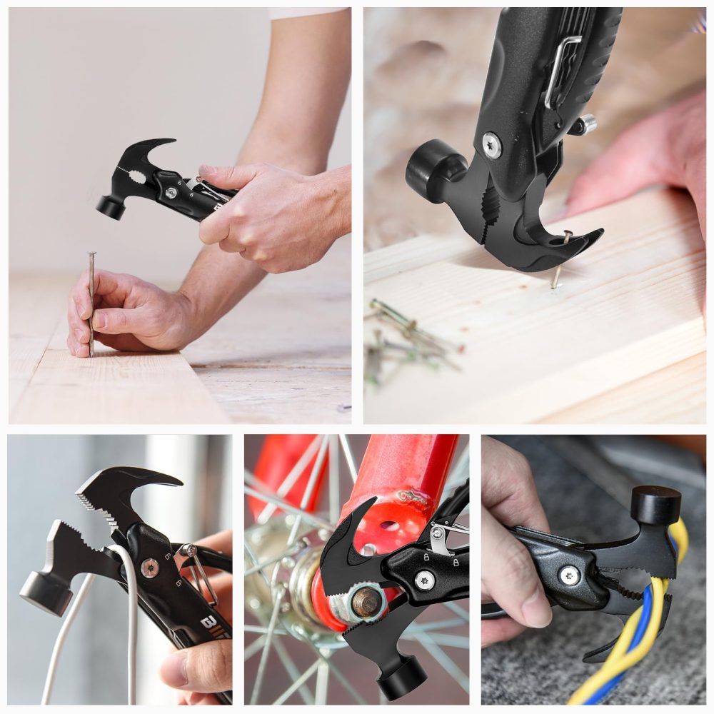 BIIB Gifts for Men, Multi Tool Mens Gifts for Christmas, Gifts for Dad Stocking Fillers for Men Christmas Gifts for Him, Birthday Gifts for Men, Secret Santa Gifts for Men, Gadgets Camping Accessorie - Image 4