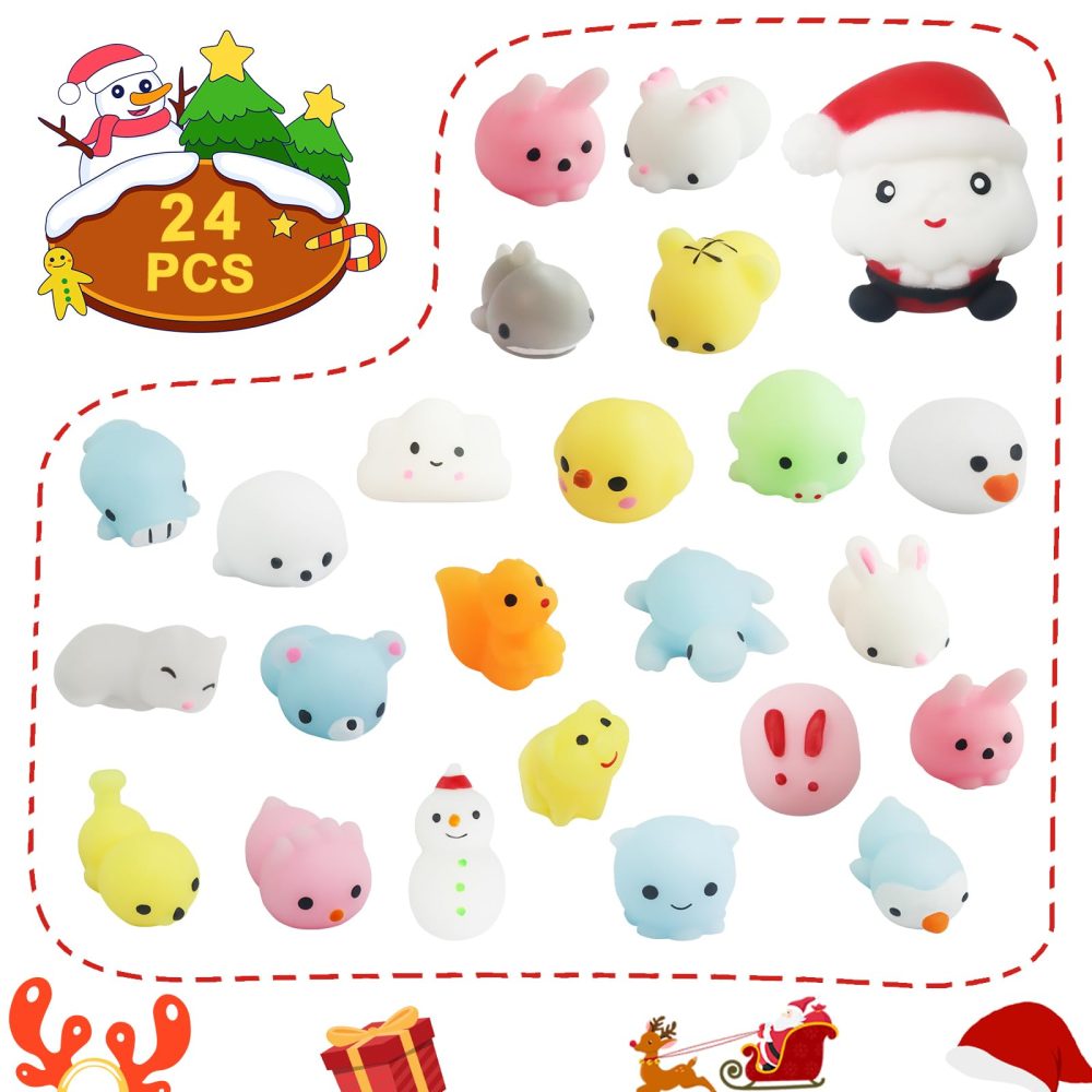 Mochi Squishy Advent Calendar 2024 Kids | 24-Day Holiday Countdown Christmas Advent Calendar Ornaments | Christmas Surprises Xmas Holiday Party Relief Stress Reusable Gifts for Boys Girls Teenagers - Image 6