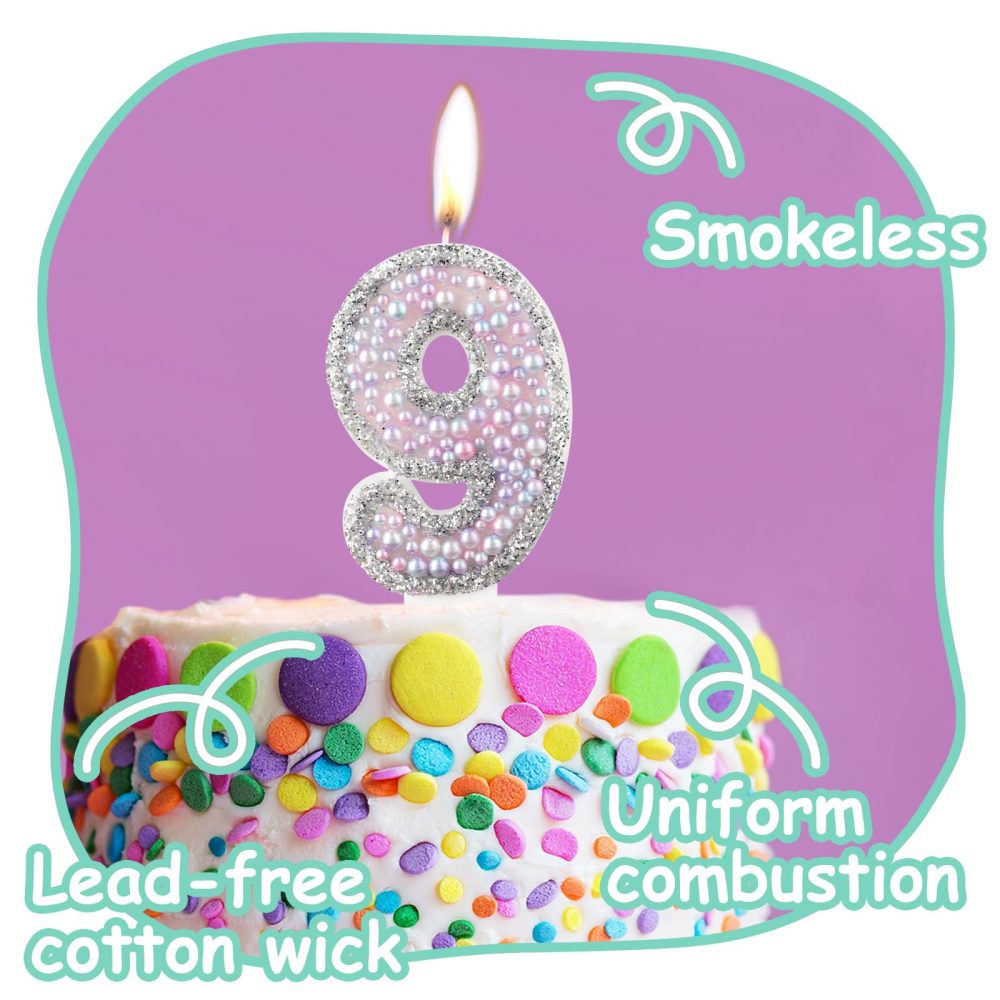 Macaron 3rd Birthday Candles,Purple Pink Number 3 Candle for Cake, Color Pearl Candles, Macaron Themed Birthday Decorations, Sparkler Birthday Candle Cake Topper for Girls Boys Birthday Party Supplies - Image 6