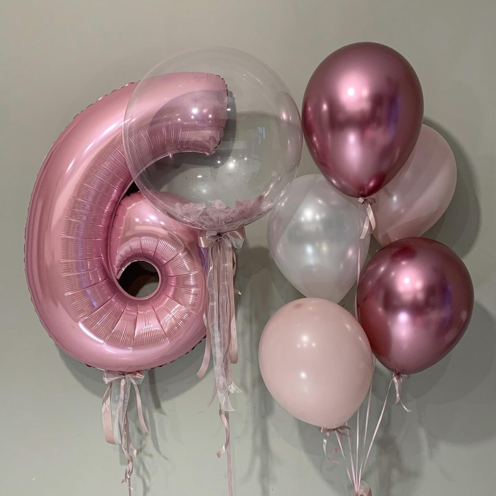 Pink Number 60 Balloon,40Inch Large Light Pink Foil 60th Birthday Balloons,Pastel Pink Number 60 Helium Balloons for Women Men 60th Birthday Anniversary Party Supplies Decorations - Image 5