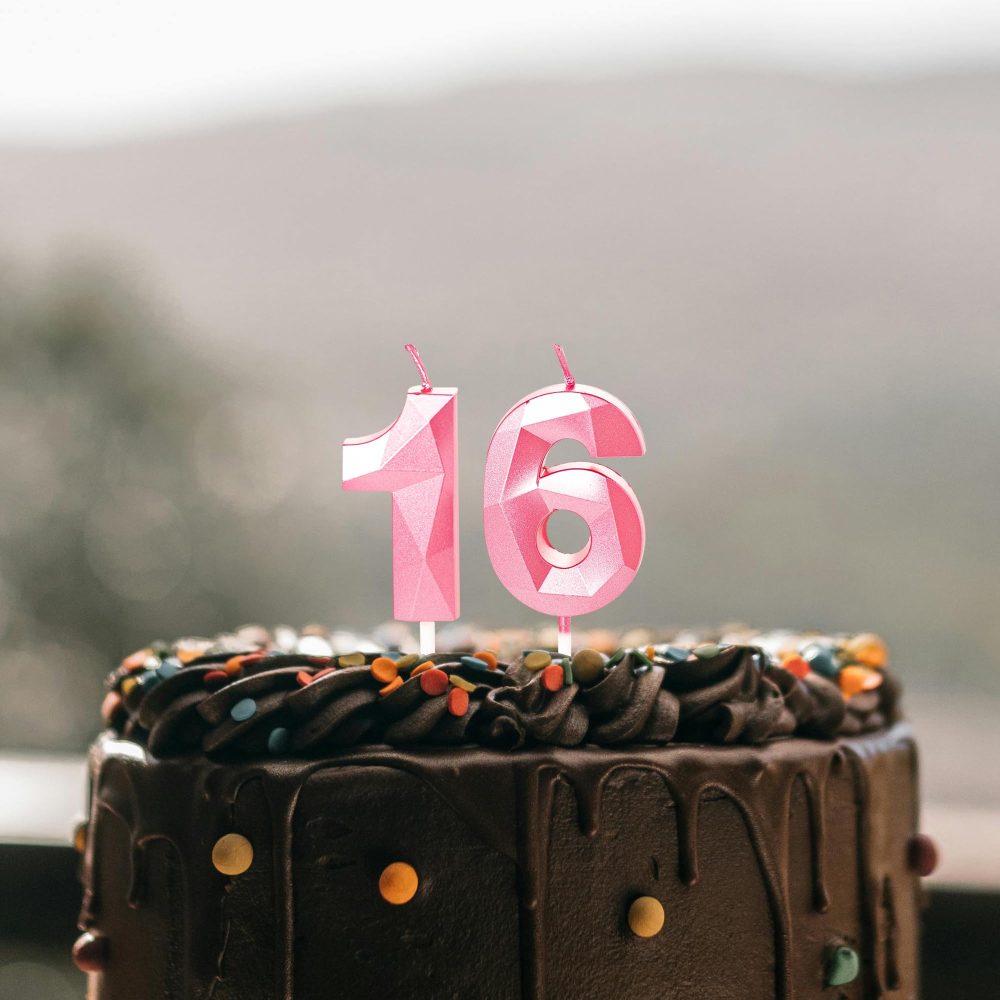 14th Birthday Candles Pink Number 14 Candles for Birthday Cake, Pink 14 Birthday Candles 14th Candles for Cake, 14th Birthday Cake Candles Cake Toppers for 14 Year Old Girls Pink - Image 3