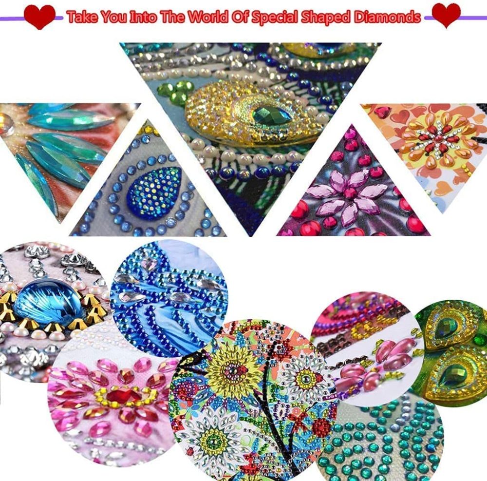 DairyDing DIY 5D Christmas Snowman Diamond Painting Kits Hanging Sign Wall Art Sign Special Shaped Diamond Art Suncatcher Window Hanging Ornament Window Pendants for Adults Home Garden Wall Door - Image 3