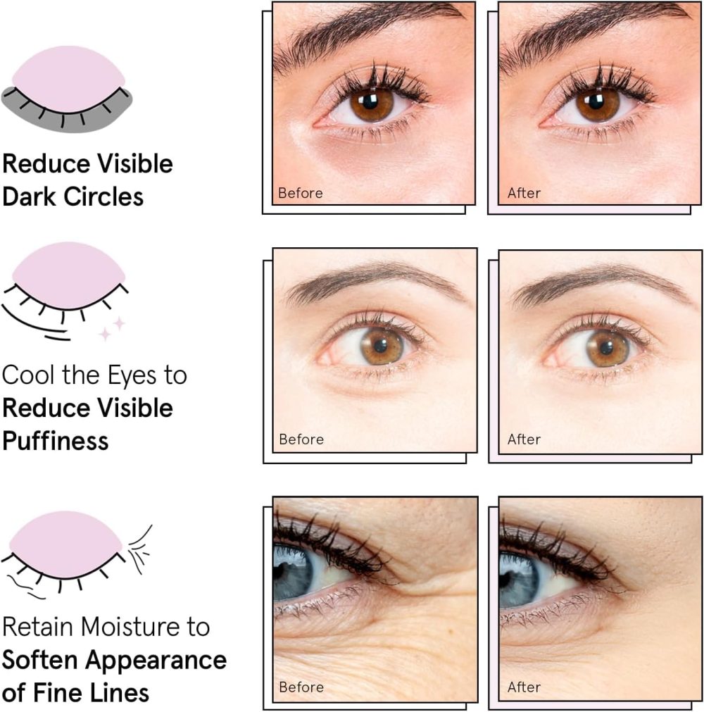 grace & stella Trio Under Eye Gel Patches Birthday Gifts for Women (12 Pairs, 3 Colours) Christmas Gifts for Women to treat Dark Circles, Eye Masks for Puffy Eyes, Vegan Pamper Gifts for Her - Image 5