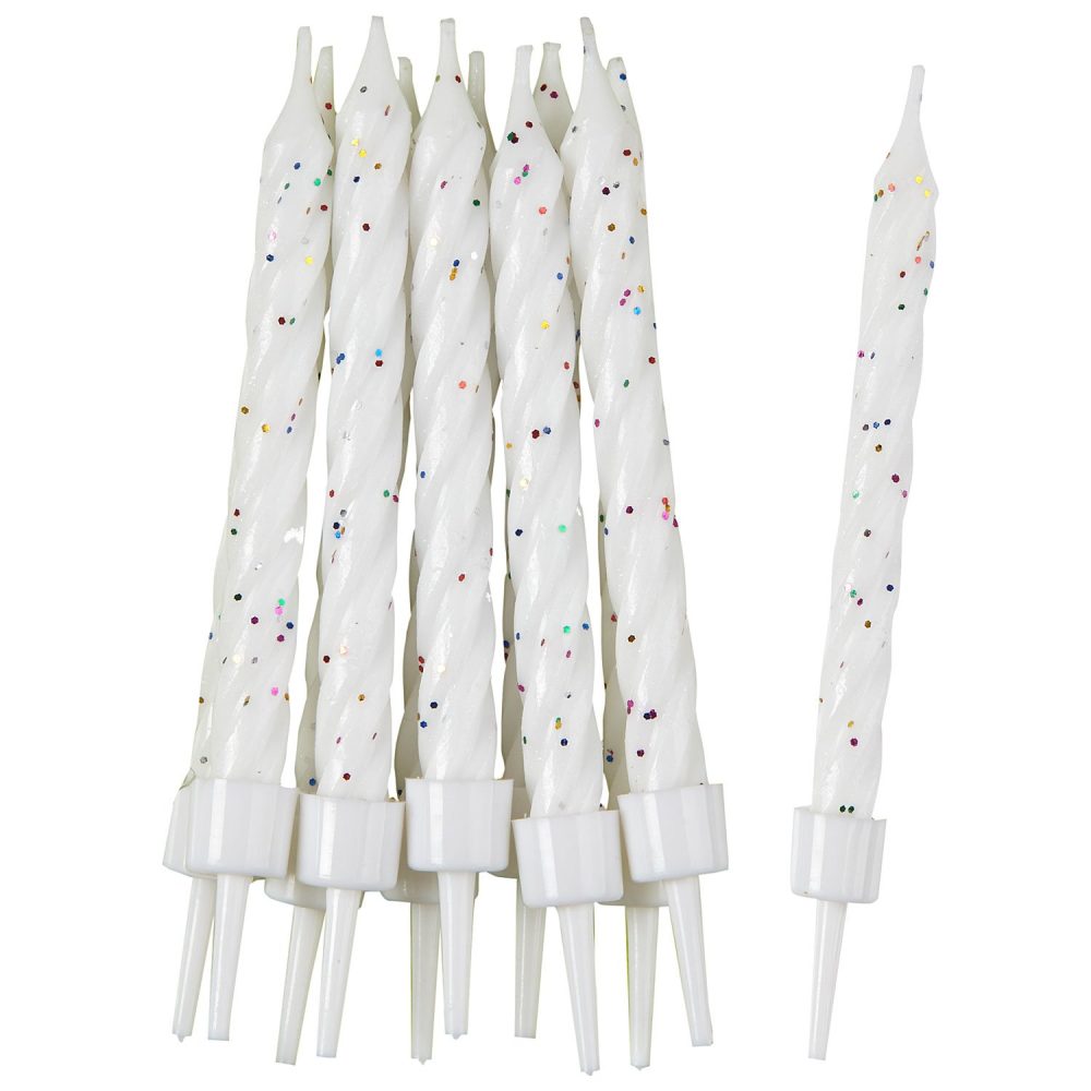 amscan 9900750 10 Candles white/glitt. w. ho.