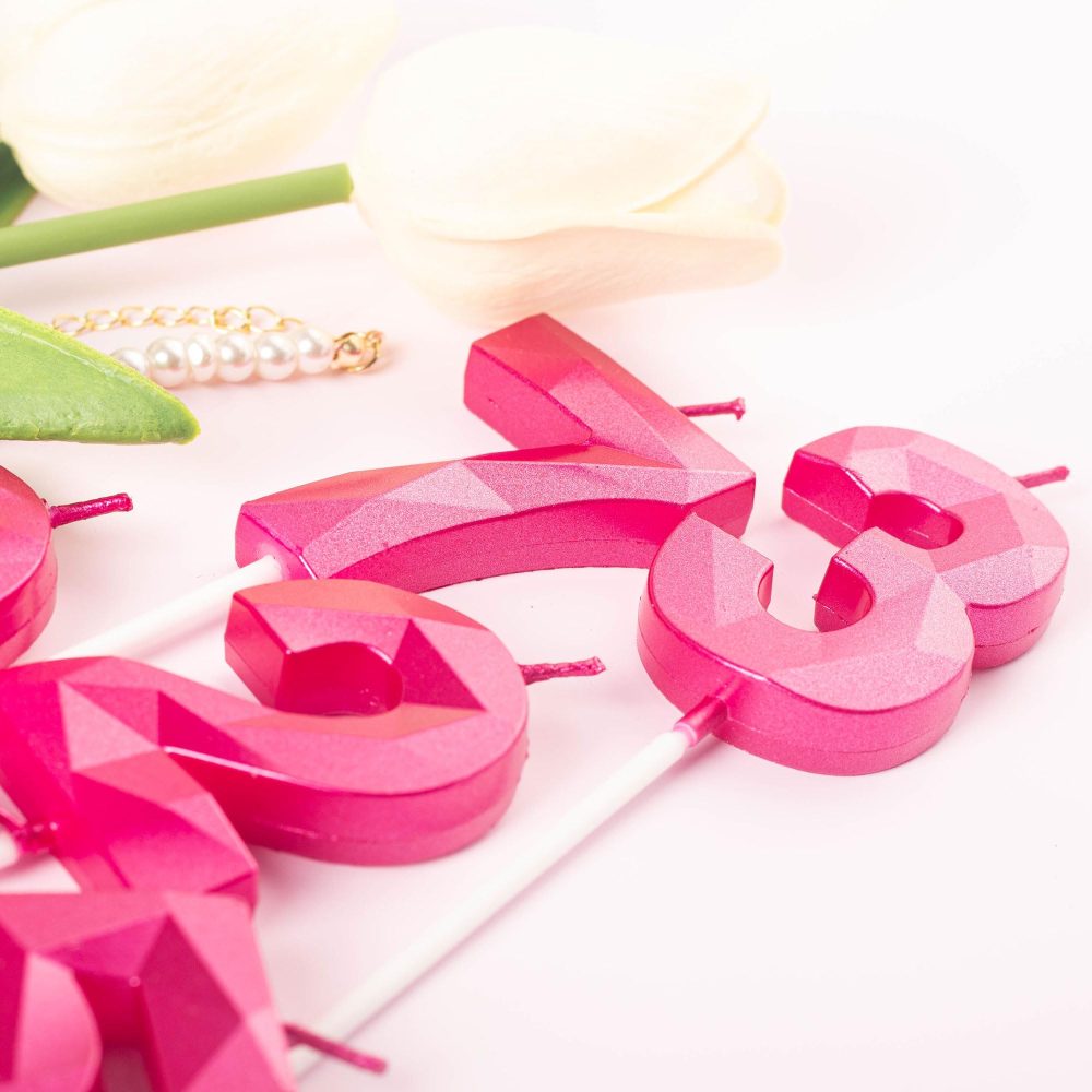 21st Birthday Candles Hot Pink Number 21 Candles for Birthday Cake, 21 Birthday Candles 21st Candles for Cake, 21st Birthday Cake Candles Cake Toppers for 21 Year Old Girls Her Rose Gold - Image 6