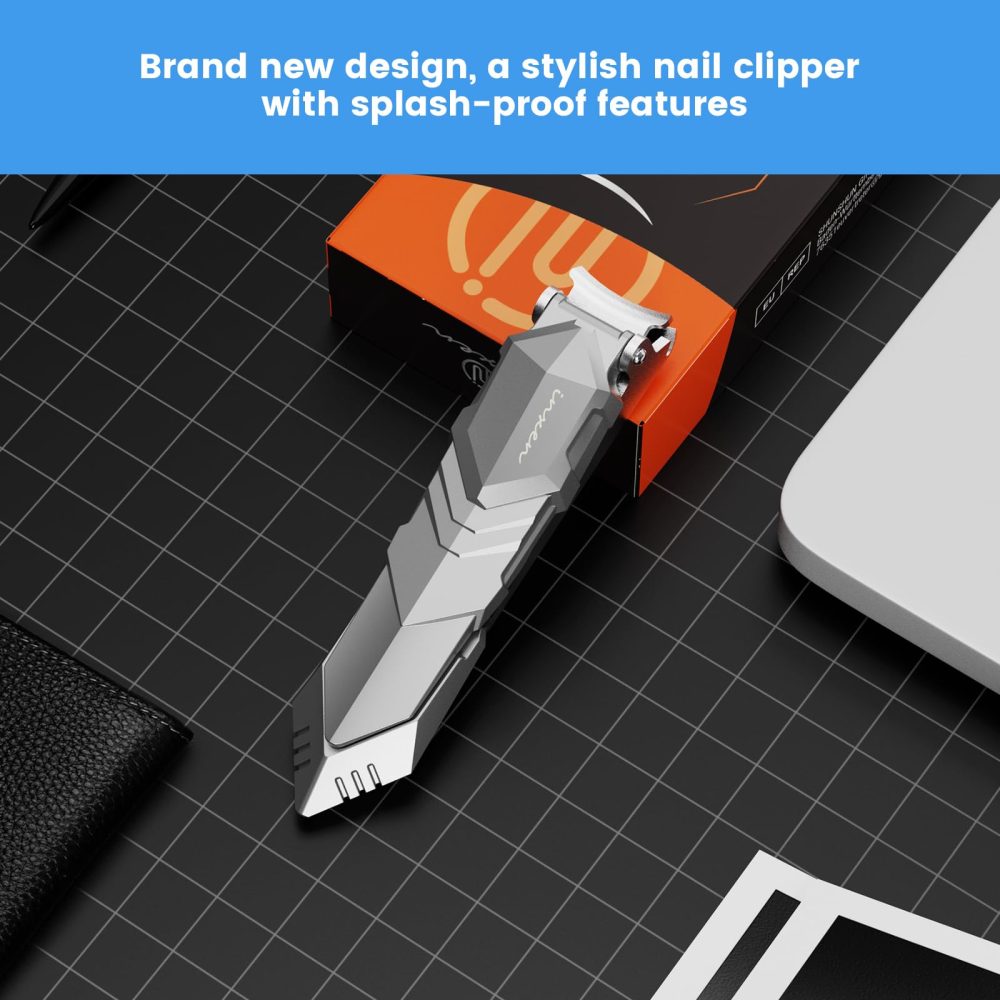 Nail Clippers for Men with Catcher, Professional Nail Clippers of Heavy Duty No Splash Self-Collecting, Stainless Steel Toenail Clippers for Fingernail and toenails,Nail Cutter for Seniors Adult Women - Image 7