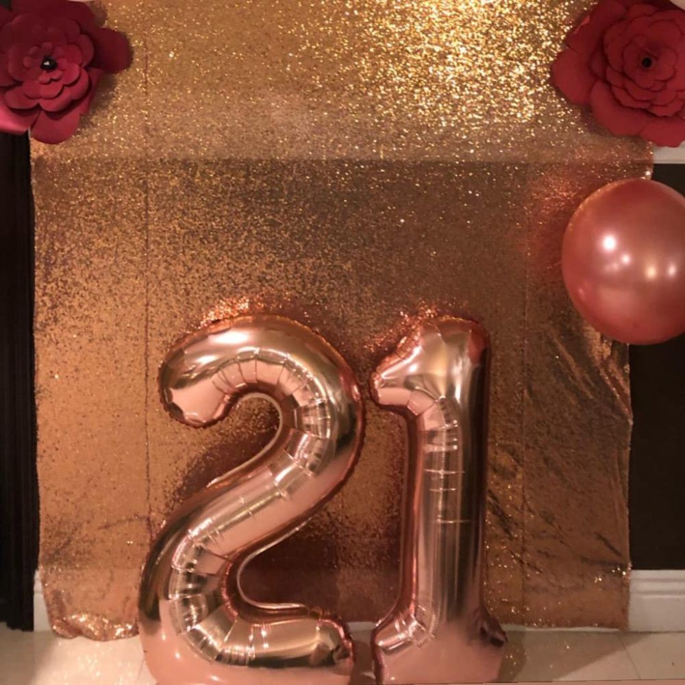 Rose Gold Number 12 Balloon, 40inch Foil Mylar Helium Large Number Balloons Birthday 21 Balloons for Girls Women 12th 21th Birthday Party Anniversary Decoration (Rose Gold, Number 12) - Image 2