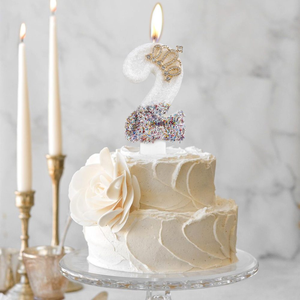 Gold Crown Birthday Candles, Number 12 Candle for Cake, Gold Candles, Happy 12 Birthday Candle, White Swan Cake Candles Cake Topper for Girls Women 12th Birthday Party Decorations Wedding Anniversary - Image 5
