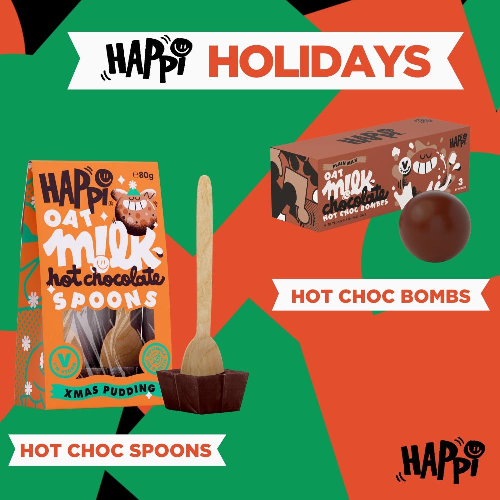 Happi 3 Flavour Christmas Vegan Advent Calendar 2024 Chocolate Made with Oat Milk - Vegan Chocolate Gluten Free Advent Calendar 2024 - Image 4