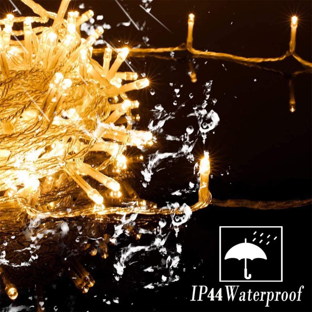 GlobaLink Christmas Lights Outdoor, 25m 1000LEDs Christmas Fairy String Lights Mains Powered with 8 Lighting Modes, IP44 Waterproof Cluster Lights for Xmas Tree Outside Gazebo Garden Decor -Warm White - Image 7