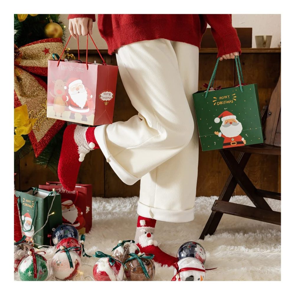 Fluffy Christmas Socks - Womens Soft Socks Winter Gifts Santa Socks Thermal Socks Novelty Warm Comfortable Warm In Winter For Women Kids Girls Boys (1) - Image 4