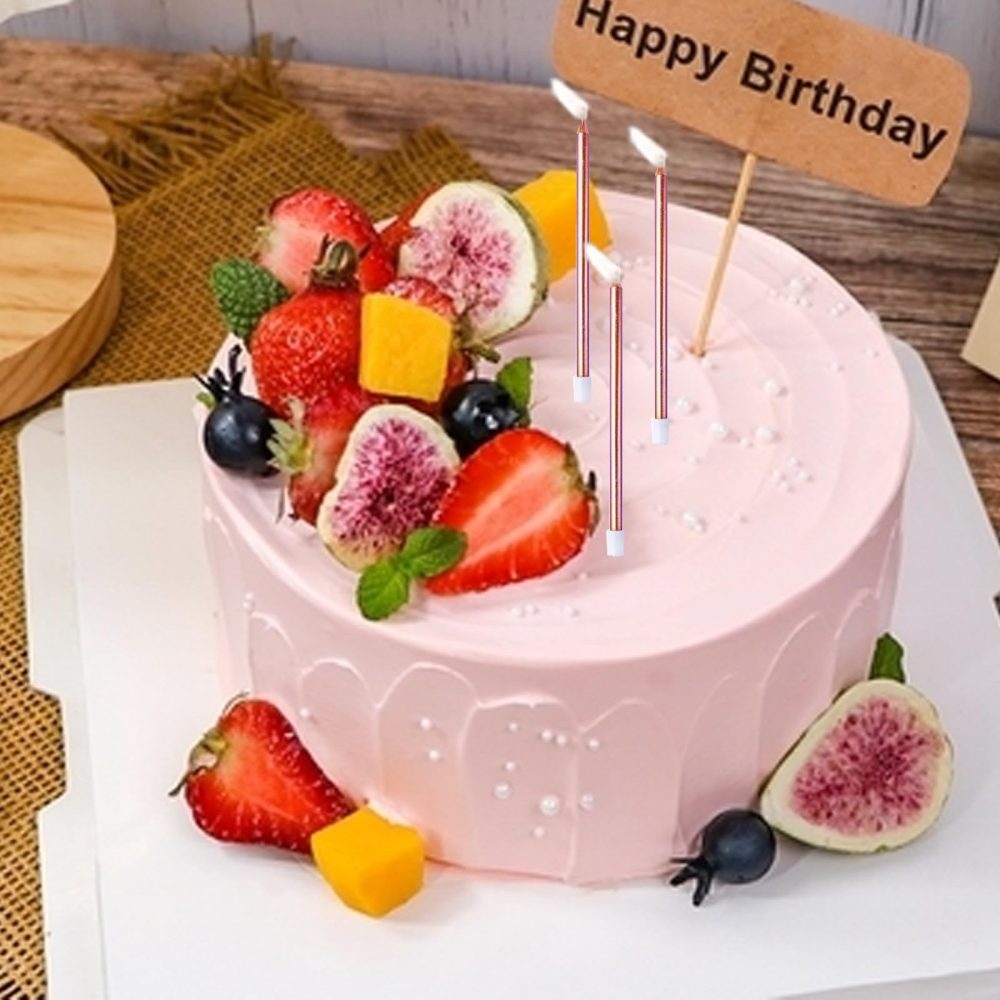 Birthday Candles,18 Pcs Cake Candles, Birthday Cake Candles for Cupcake or Cakes, 5.3 Inch Rose Gold Candles for Wedding, Party or Celebrate Anniversary - Image 3