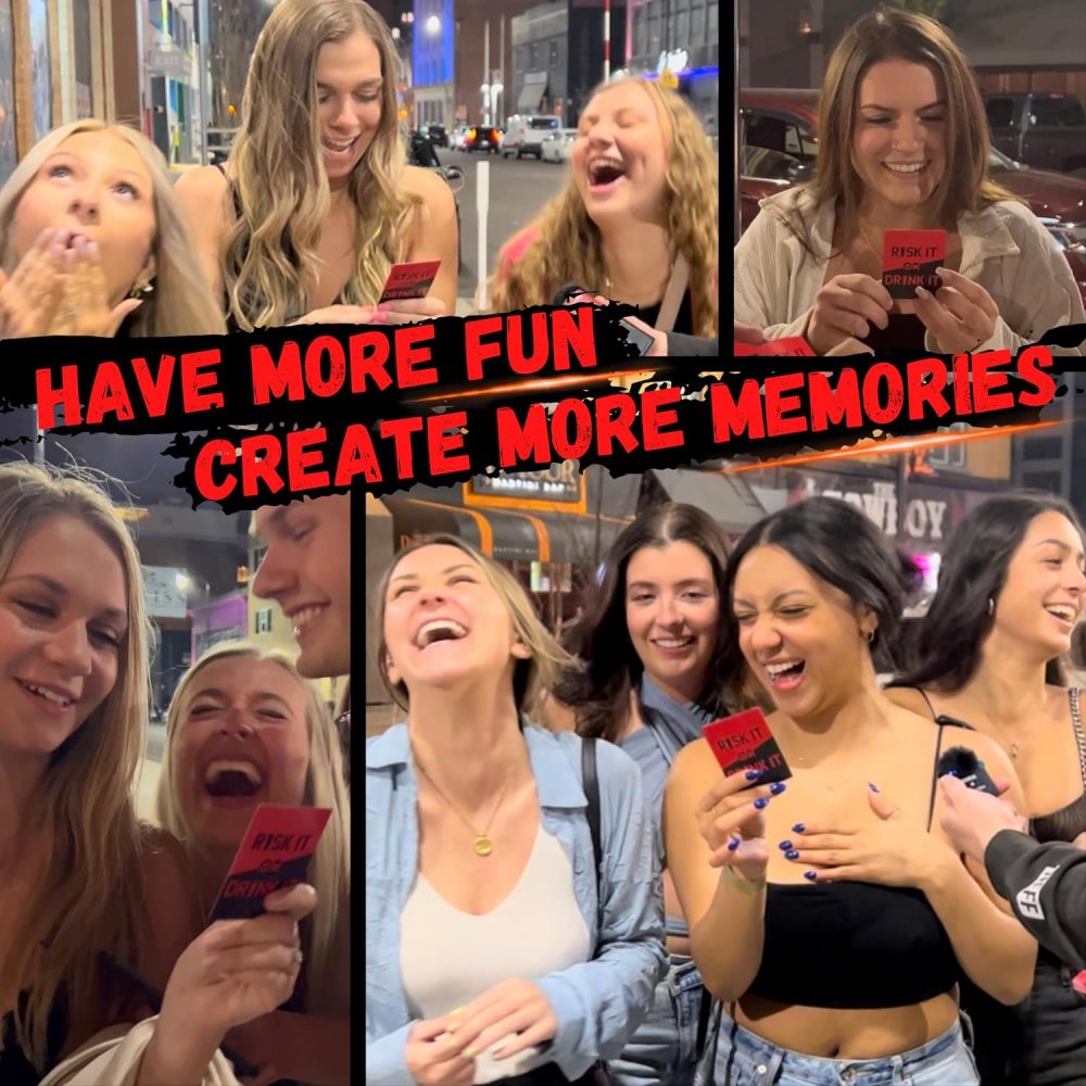 Terazis Risk It or Drink It! Party Game | Dares, Decisions, and Drinks | 150 Hilarious Dares & Daring Questions for Adult Game Nights | Fun Drinking Card Game | English Edition… - Image 2