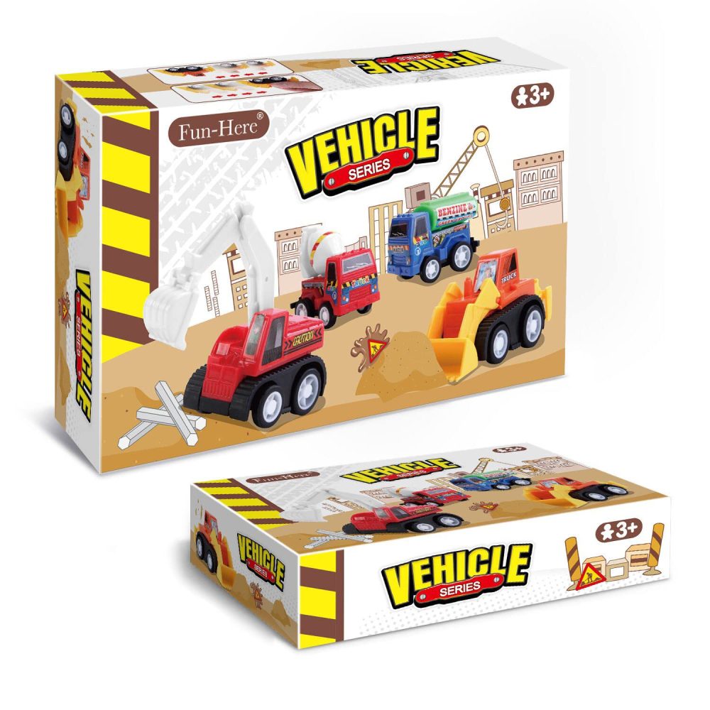 12 PCS Construction Toy Pull Back Digger Mini Vehicles Excavator Bulldozer Truck Toy For Kids Boy Girl Toddlers Party Favor Cake Decorations birthday gift - Image 2