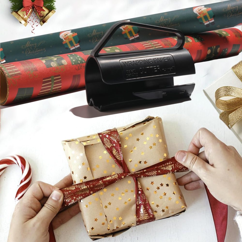 SEKESOER Wrapping Paper Cutter, Wrapping Paper Cutter for Rolls, Wrap Slice for Rolls, Wrapping Paper Cutter, Wrapping Paper Dispenser, Wrapping Paper Cutter - Image 3