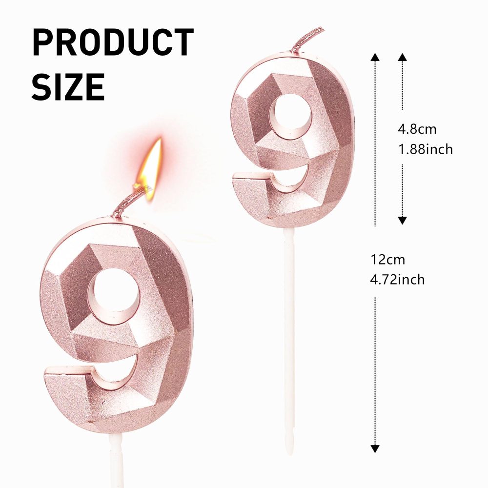 Rose Gold 18th Birthday Candles Number 18 Candles for Birthday Cake, 18th Candles Rose Gold 18 Birthday Candles for Cake, 18th Birthday Cake Toppers Cake Decorations for 18 Year Old Girls Her - Image 7