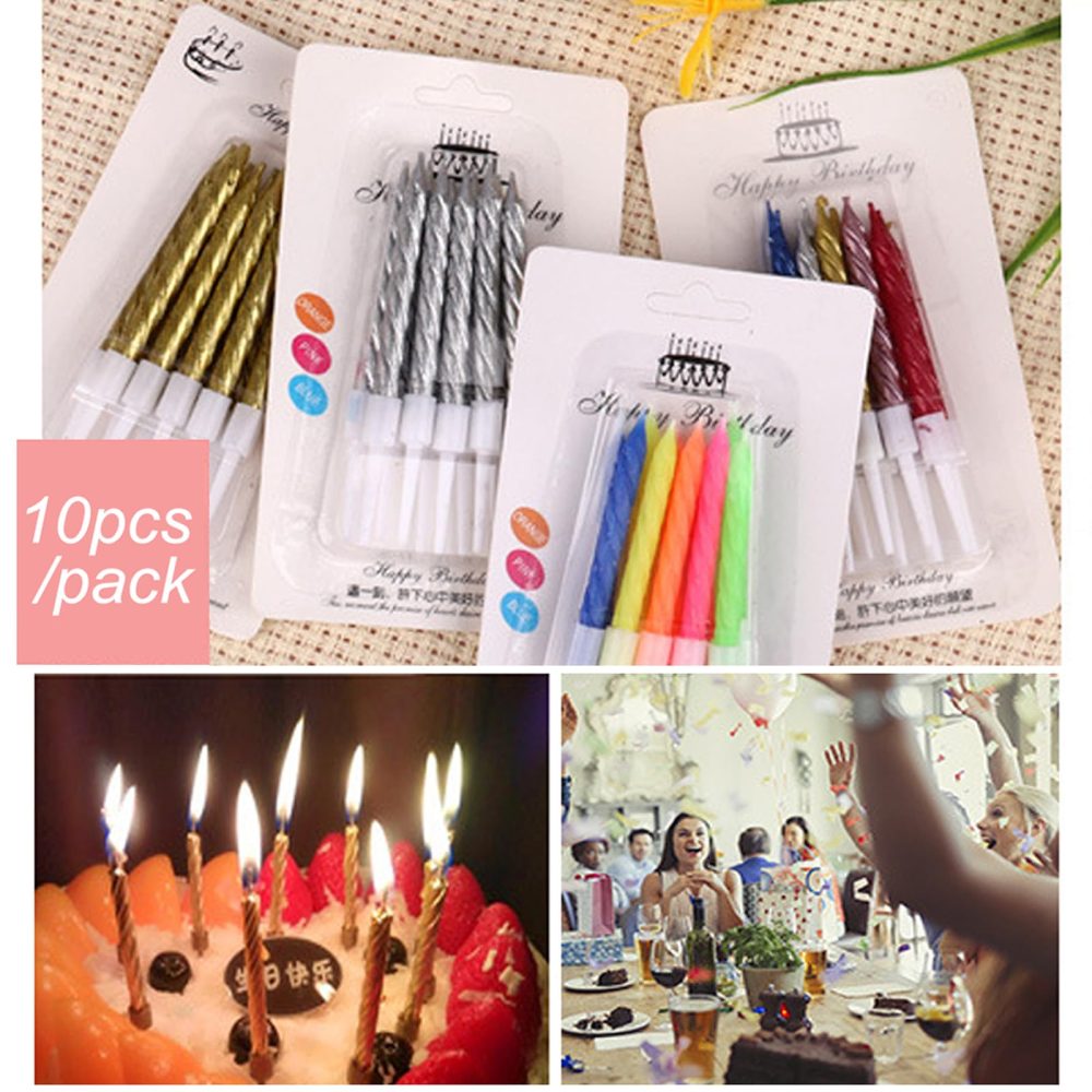 FIHODONE 40 PCS Birthday Candles Girls and Boys,7.5cm Spiral Candles for Cake,Birthday Cake Candles with Holder,Candle for Birthday Party Wedding Cake Decorations - Image 5