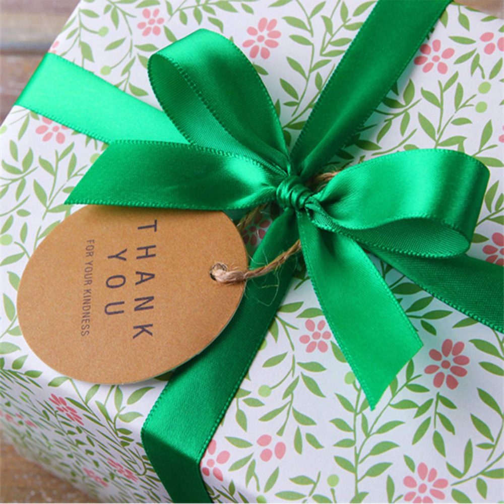 6 x 25mm Wide Gold Red Green Ribbon Thick Christmas Ribbon for Gift Wrapping, 1 inch Gold Red and Green Christmas Satin Ribbon for Present Wrapping Xmas Ribbon Hair Bow Bouquet Craft Decoration Ribbon - Image 4