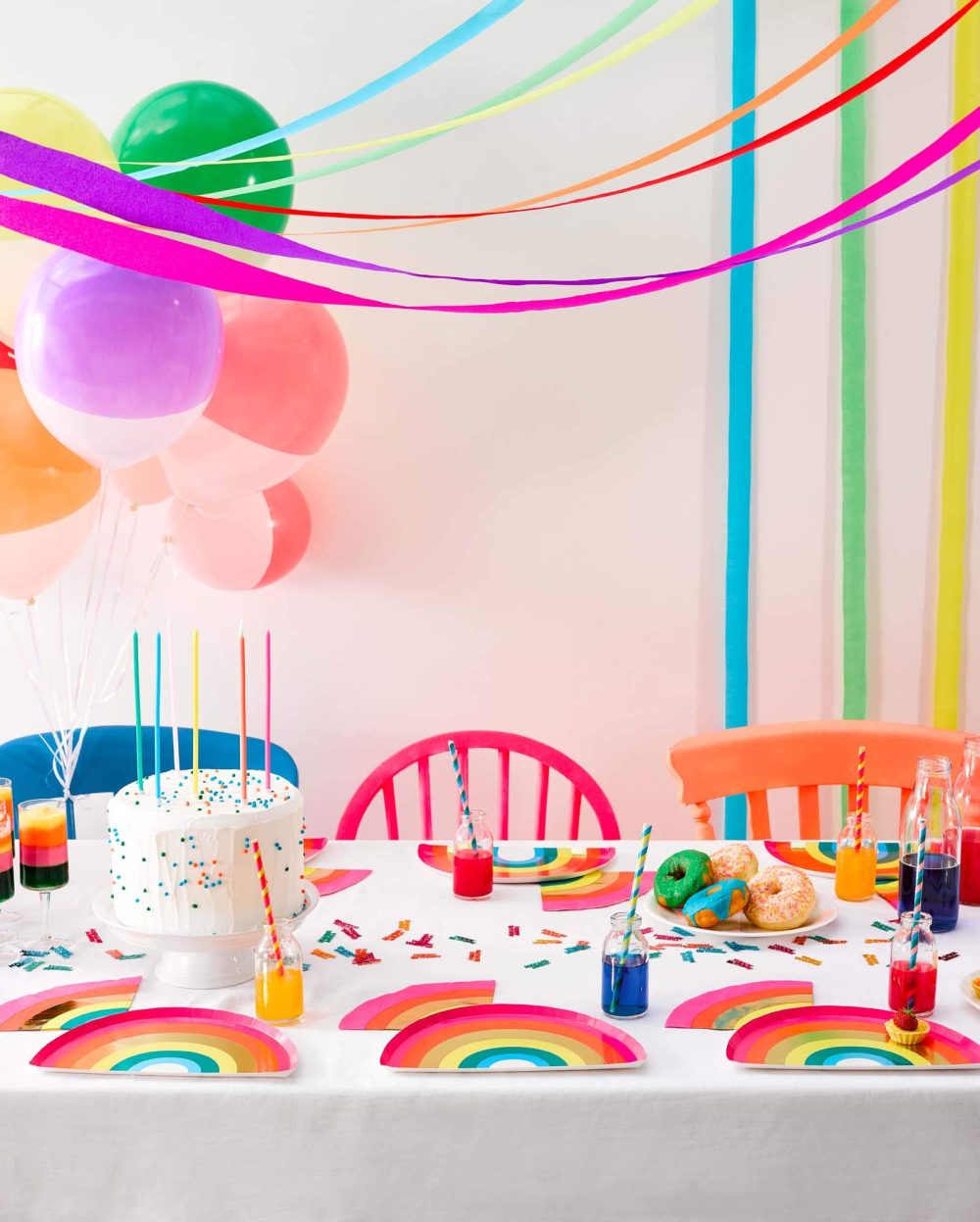 Rainbow Paper Plates for Birthday Party, Disposable Strong and Durable Dishes for Pride Celebration Colourful Tableware for Kids and Adults Pack of 12 (24cm) - Image 4