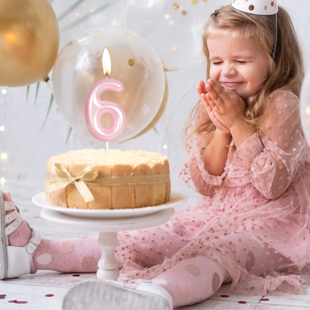 Hot Pink Happy 70th Birthday Candle,Pink Number 70 Candle,Birthday Cake Candle Decorations,Cake Candles Cake Toppers for Girls Women,Wedding Anniversary - Image 5