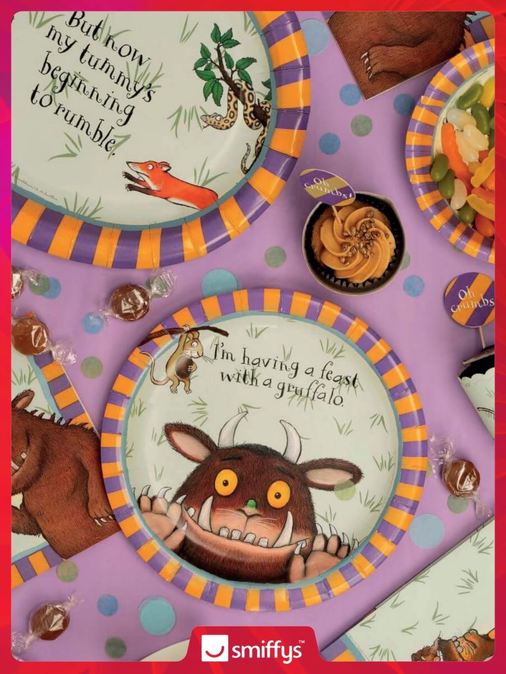 Smiffys The Gruffalo Tableware Party Napkins x16, Disposable Napkins with Classic Gruffalo Design, Official Gruffalo License Partyware, Perfect for Themed Parties, Birthday Parties, or Events - Image 6
