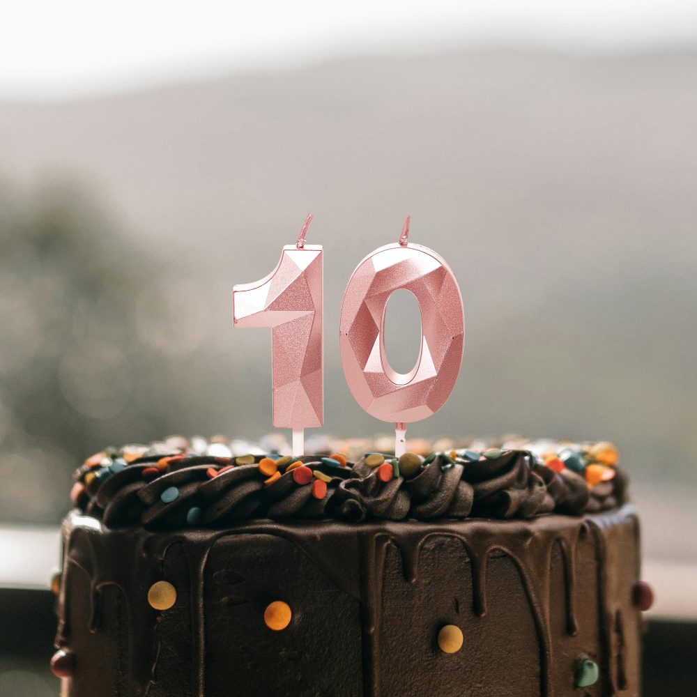 Rose Gold 18th Birthday Candles Number 18 Candles for Birthday Cake, 18th Candles Rose Gold 18 Birthday Candles for Cake, 18th Birthday Cake Toppers Cake Decorations for 18 Year Old Girls Her - Image 5