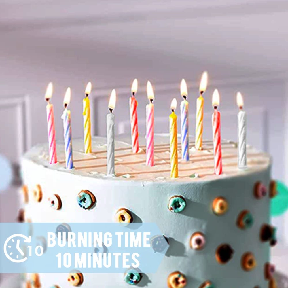 Birthday Candle - 72 Count Mix Color Birthday Candles for Cake, Cake Candle for Birthday, Party Small Candles - Image 5