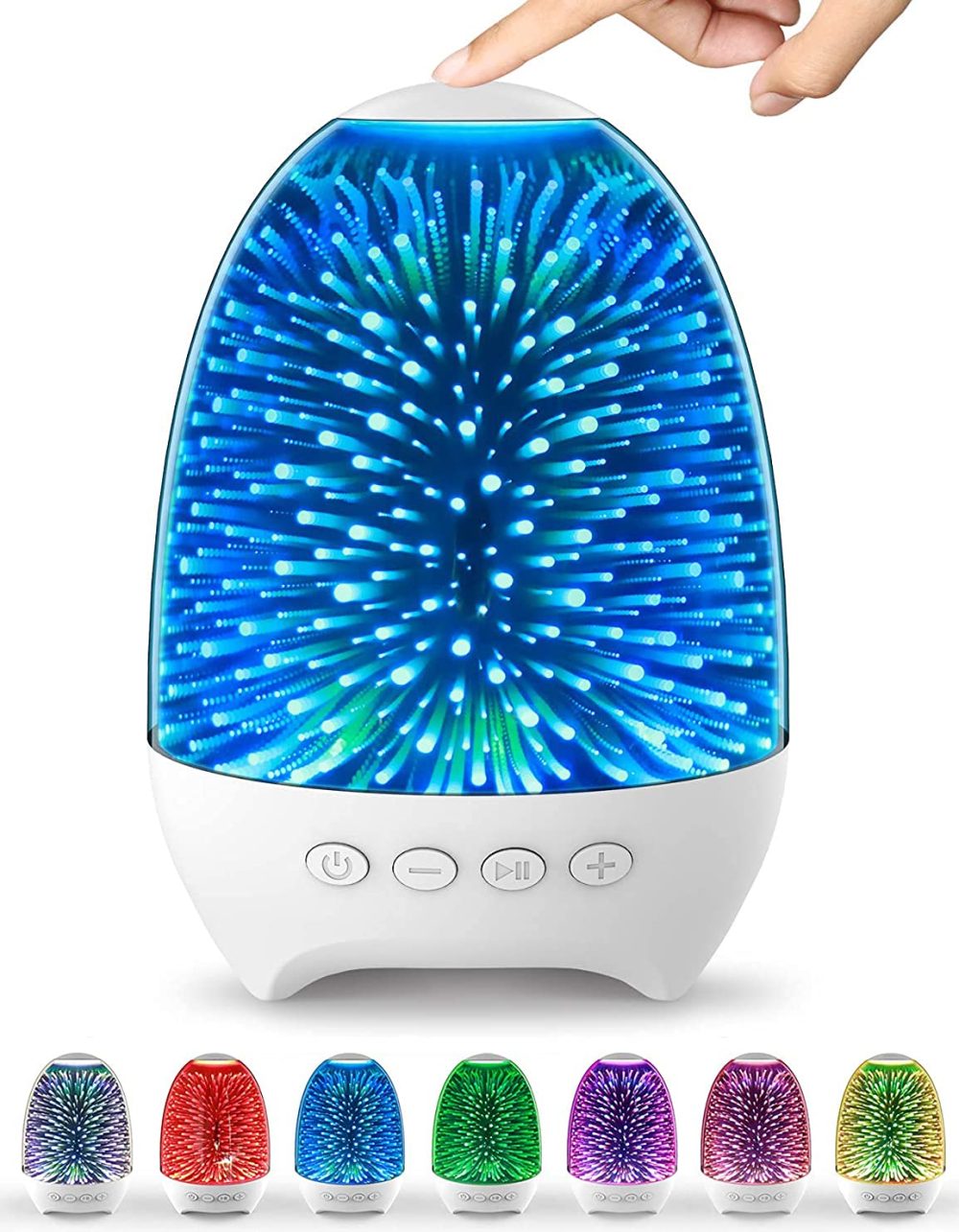 AISCOOL Bedside Lamp, Touch Dimmable with Bluetooth Speaker, Night Light, Children's Colour Changing LED Nursing Light, Night Lamp Gift for Baby, Teenagers, Adults for Bedroom Living Room