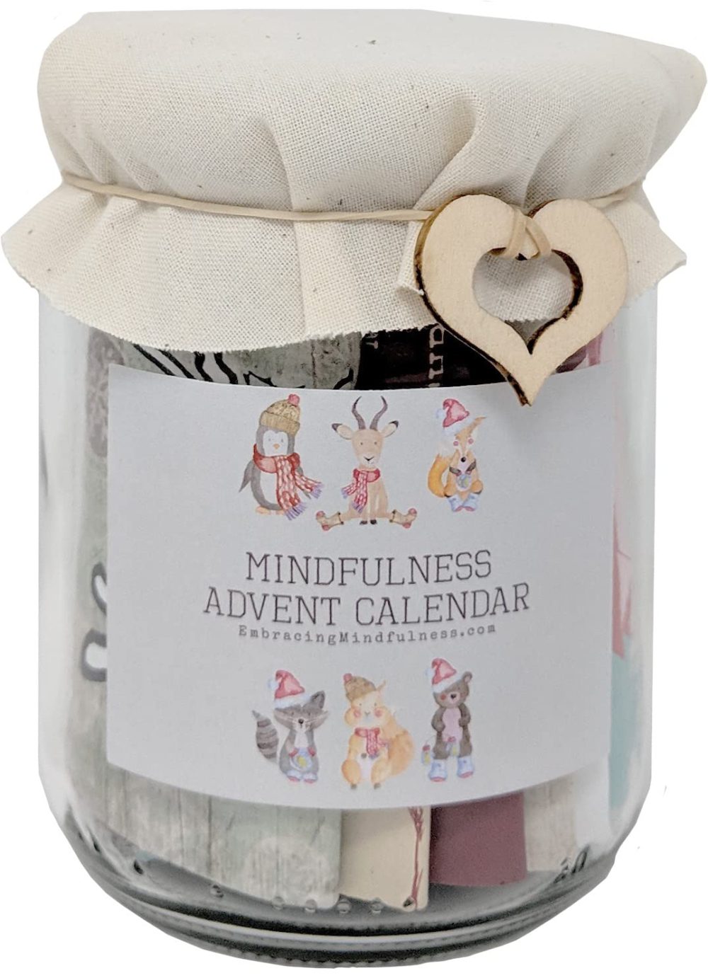 Embracing Mindfulness Mindfulness Advent Calendar - 24 Mindfulness tasks in a jar to help you enjoy and appreciate Christmas even more!