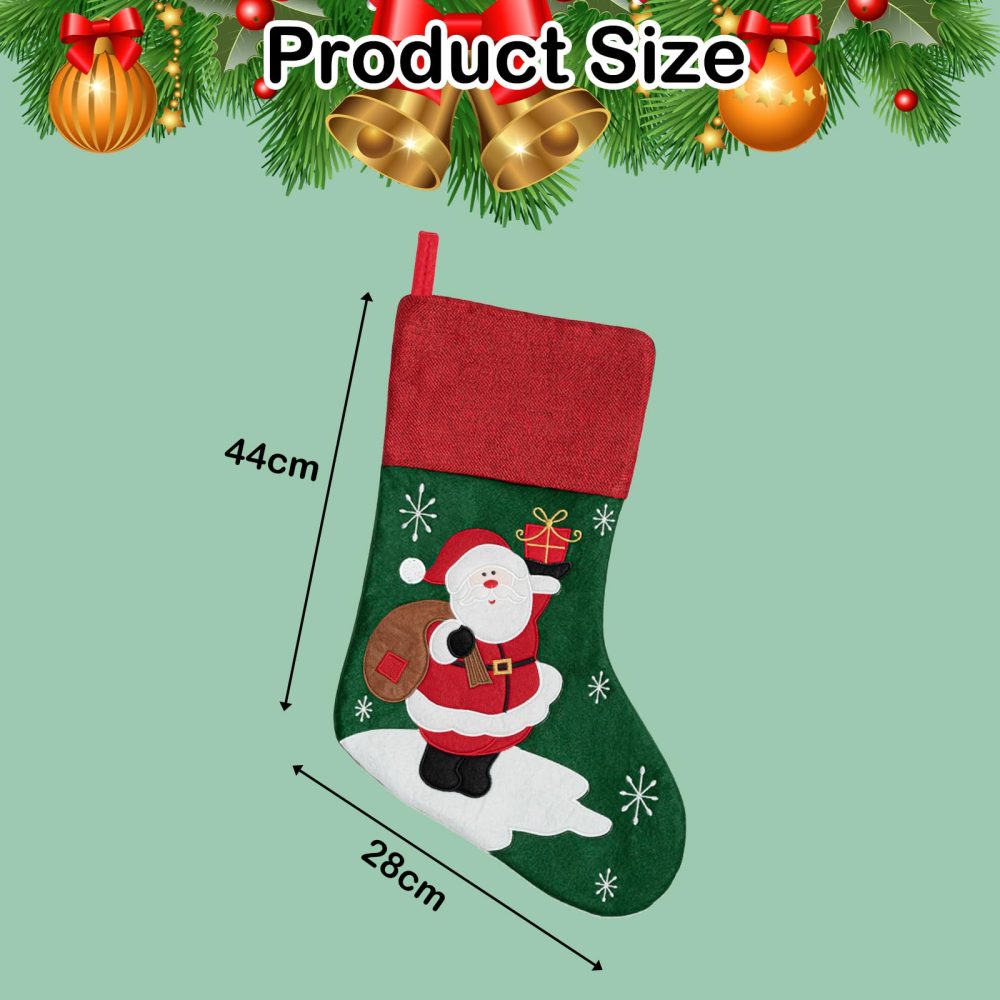 Christmas Stocking Large Xmas Stocking,Stocking Christmas Xmas Stockings for Kids,Xmas Decorations Stockings Ornaments for Christmas,Stockings for Christmas Tree Family Holiday Party Ornament - Image 7