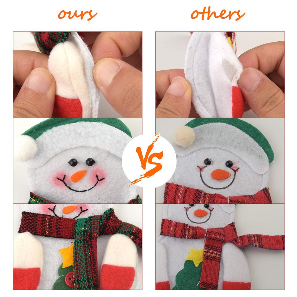 TUPARKA 9pcs Christmas Cutlery Holder Kitchen Knife Fork Cute Decoration Xmas Holiday Party Dinner Decoration 3 Styles - Image 4