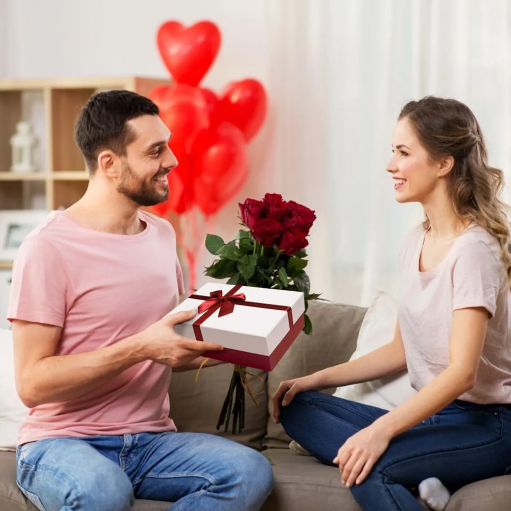 Gift Boxes for Present, 5 Luxury Gift Boxes with Lids, Gift Boxes with Ribbon for Mother's Day, Birthday, Weddings, Bridesmaids Proposal, etc.(Red/White) - Image 5
