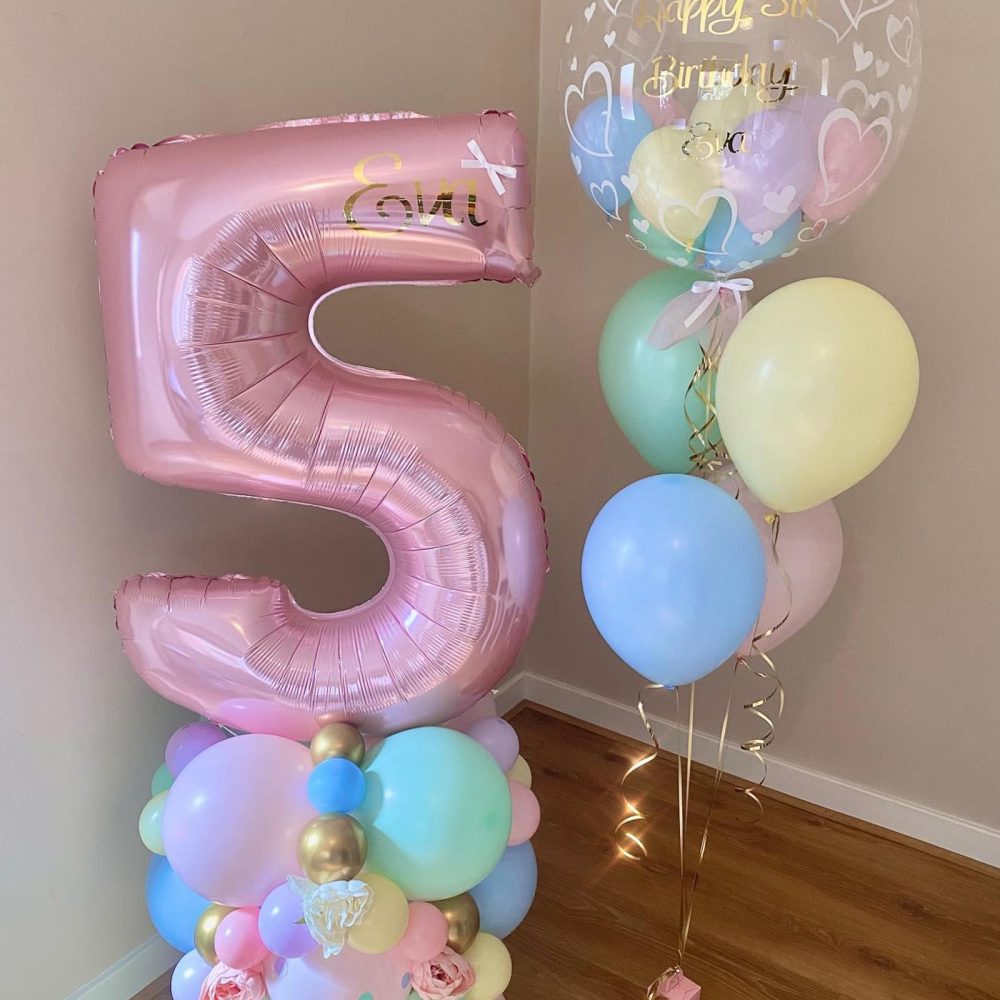 Pink Number 50 Balloon,40Inch Large Light Pink Foil 50th Birthday Balloons,Pastel Pink Number 50 Helium Balloons for Women Men 50th Birthday Anniversary Party Supplies Decorations - Image 5
