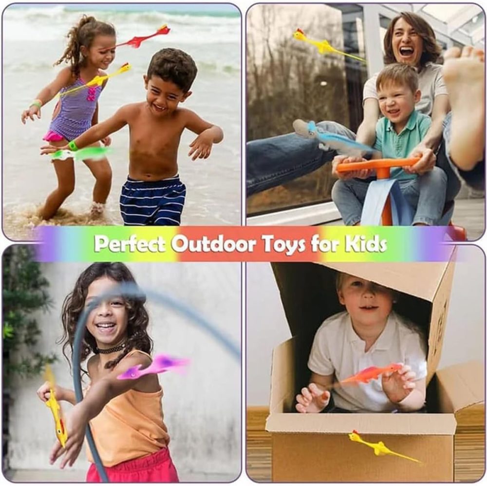 Slingshot Dinosaur Finger Toys Sticky, Dinosaur Finger Slingshot for Kids, Interesting Sling Shot Dinosaur Finger Toys, Squishy Stretchy Dinosaur Toys (10 PCS) - Image 3