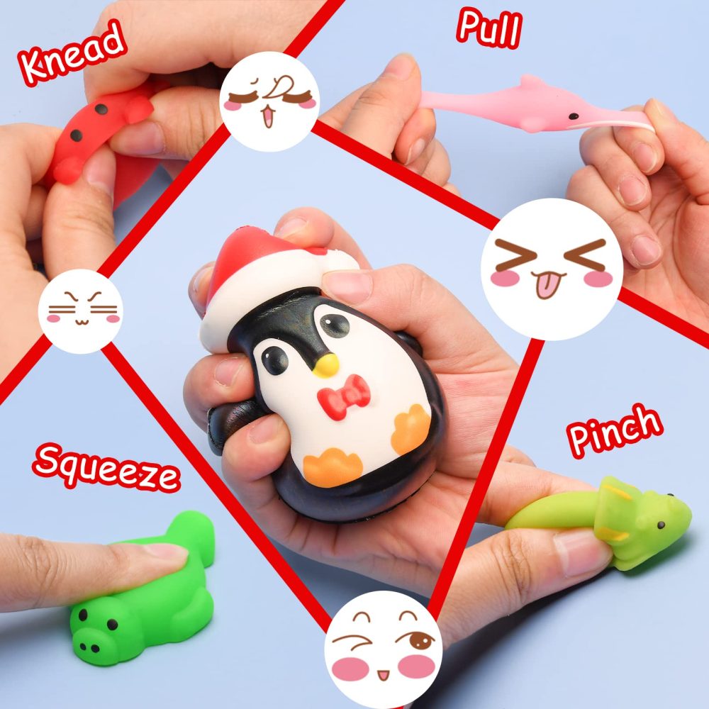 Advent Calendar Squishy Christmas Countdown - Kawaii Mochi Animal Toys for Kids Girls Boys Teenage - 2024 Xmas 24 Days Surprise Gift - Image 7